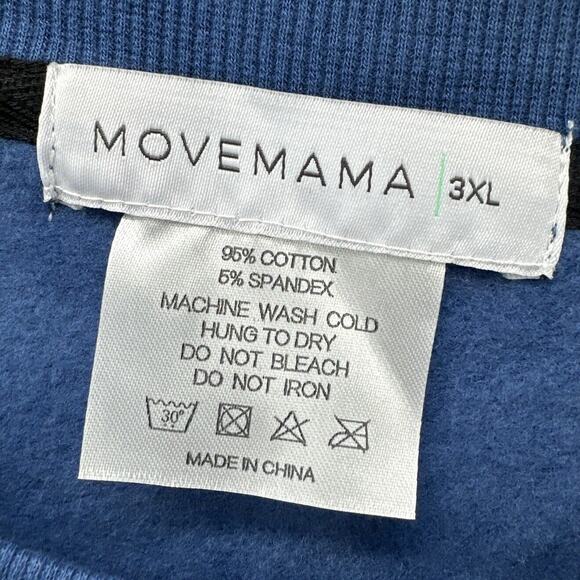 Movemama Sweatshirt Womens 3XL Maternity Breastfeeding Blue COMFY NEW - Picture 2 of 7